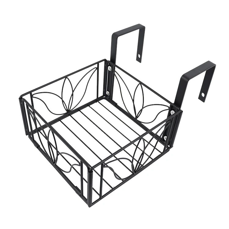 
Outdoor plant rack balcony hanging flower pot storage rack 