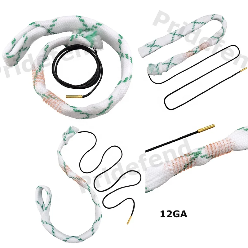 Firearms Guns Accessories Handgun 12 Gauge Gun 9 mm Rifled Barrel 30 Bore 22 40 45 Caliber Gun Cleaning Rope Brass Bursh