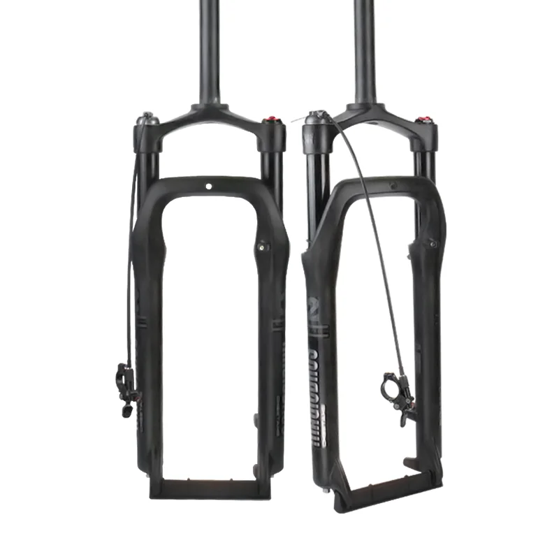 20' inch 26' inch Magnesium Alloy Air Suspension Snow Bike Fat Tire Electric Bicycle Fat Bike Fork for Sale