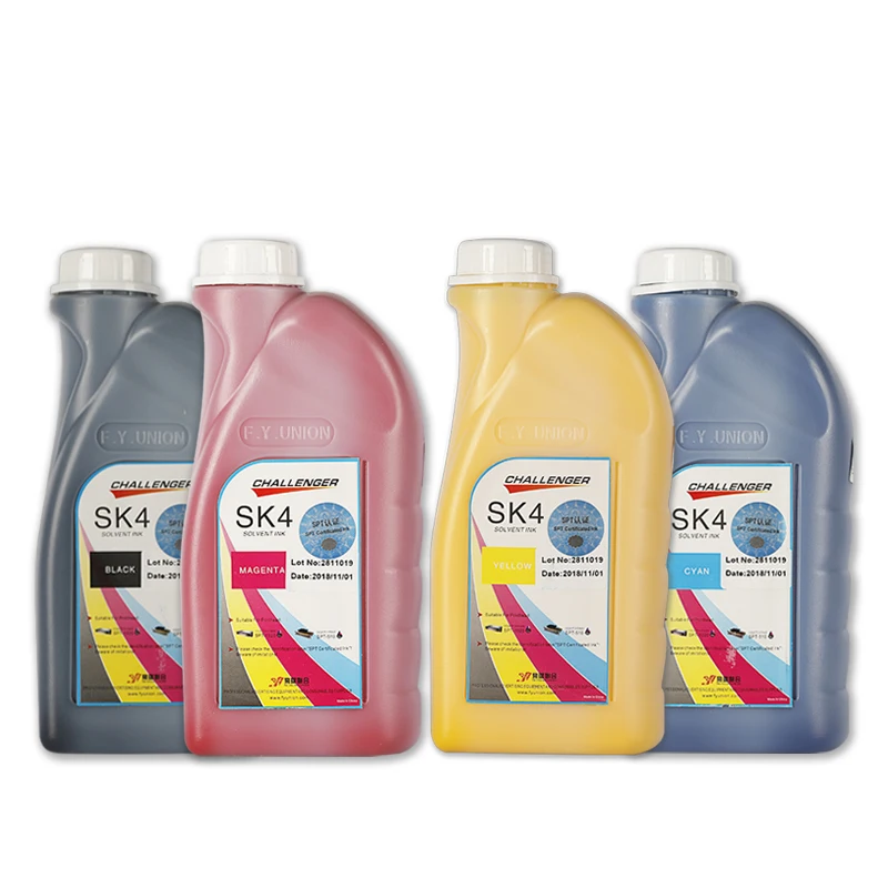 F.Y UNION Challenger printer SK4 solvent based ink for spt 510 printhead