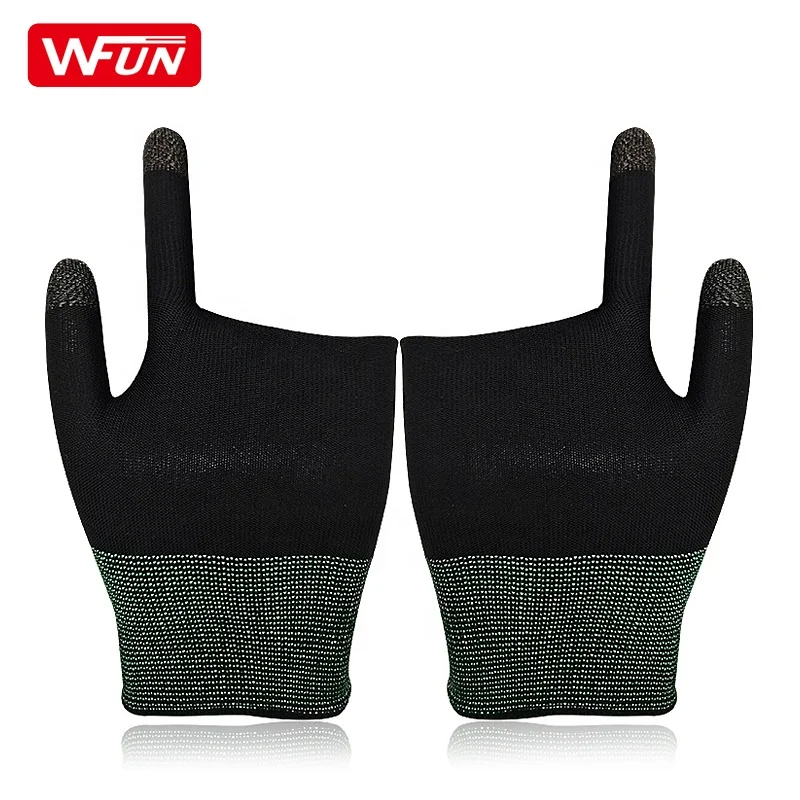 Gaming glove customized new silver fiber mobile gaming finger sleeve hand paw gloves for pubg thumb gloves