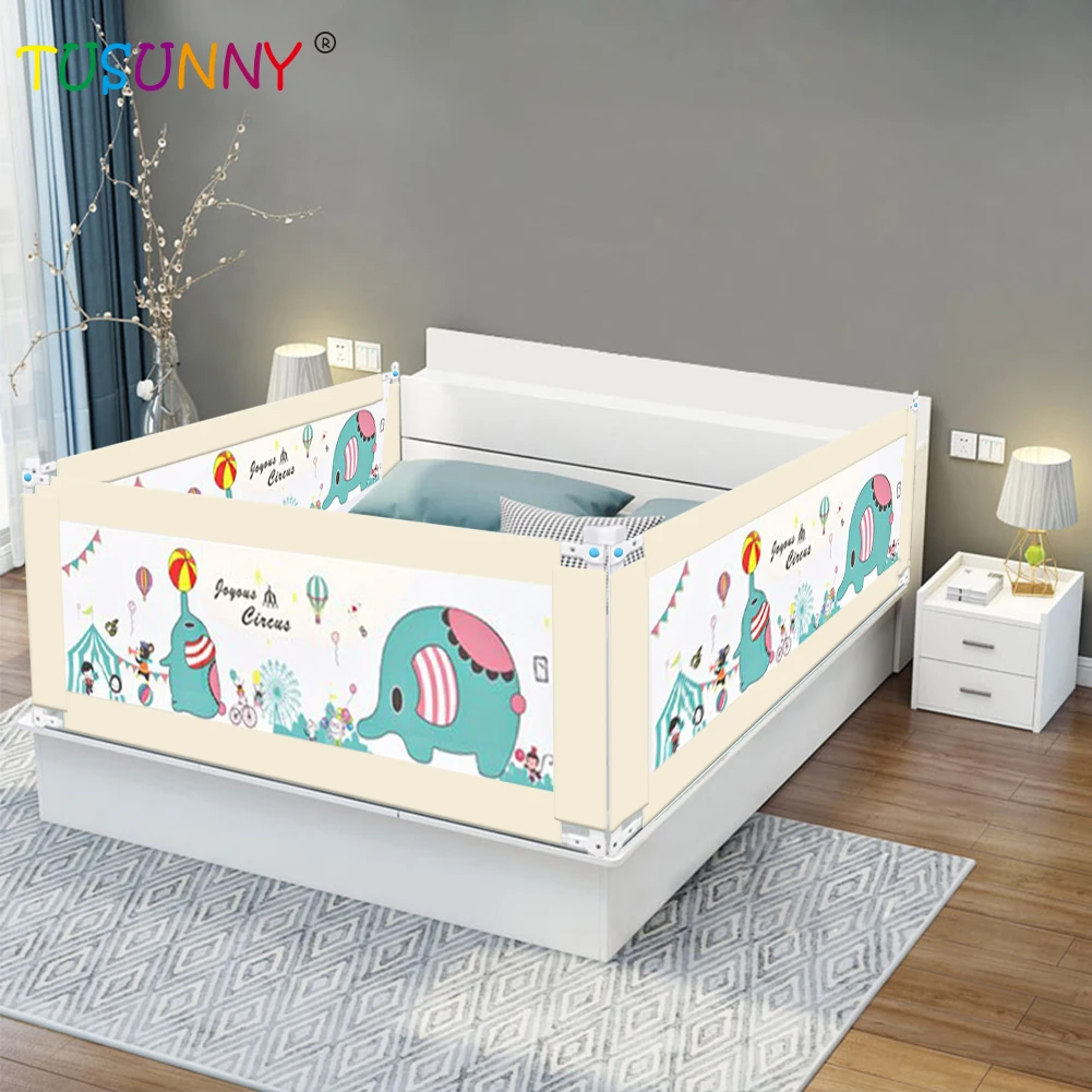 Baby Bumper Safety Queen Fence Breathable Bed Frame Rails Guard Protection Foldable Bed Barrier Baby Playpen Protection Side