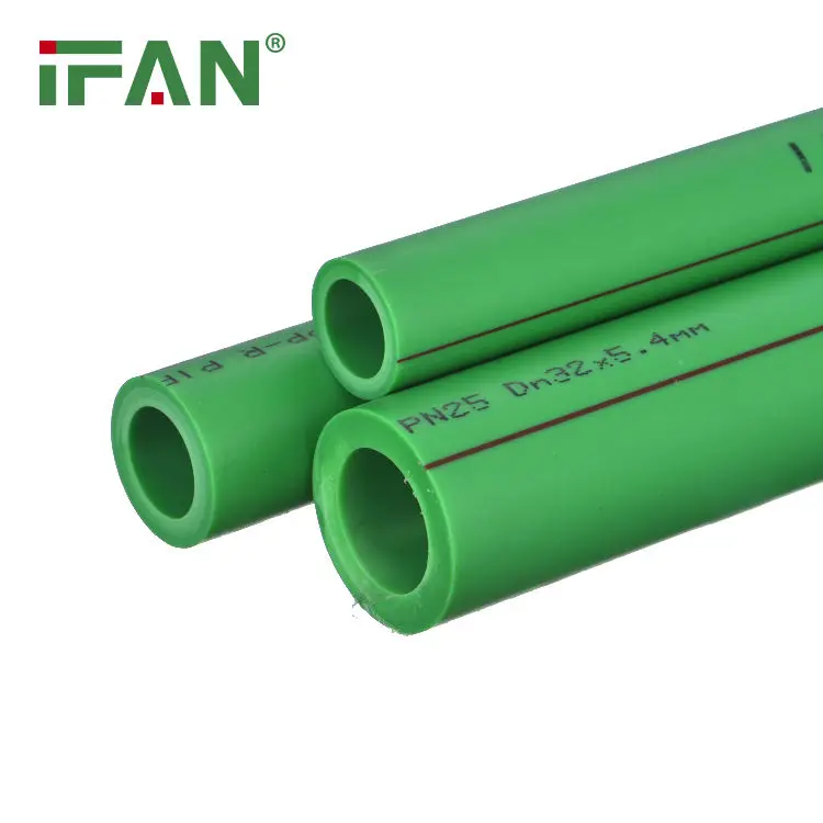 IFAN Manufacturers PPR Tube Hot And Cold Water PPR Plumbing Pipes 20-110MM Green PPR Pipe