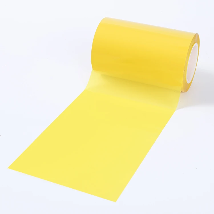Wholesale yellow mylar tint film with good surface for adhesive coating