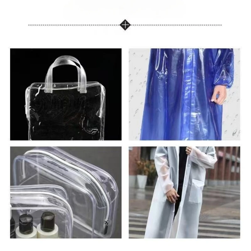 2023 New Clear PVC Zipper 5# Transparent Zippers Tape Colorful Teeth Nylon Zipper