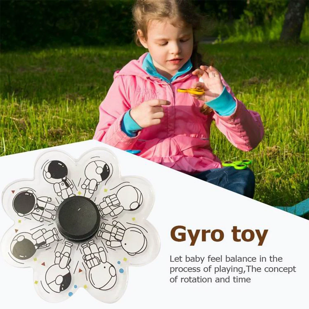 Anime fidget spinner running dynamic fidget spinner office desk classroom anti anxiety gyro stress relief toys gifts