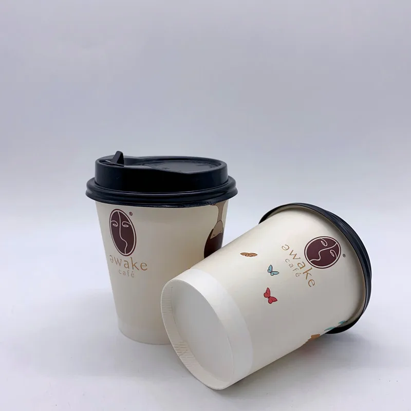 Wholesale custom printed disposable 12oz 16oz paper cup single wall paper cup