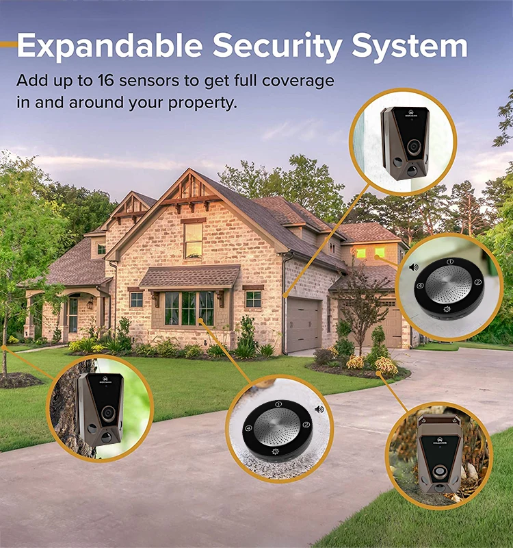 China Manufacturer Burglar Alarm System Wireless Security Camera System With Battery