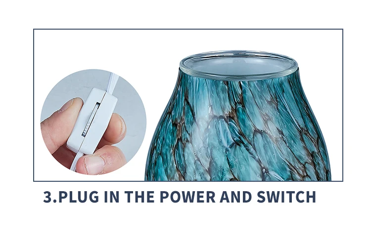 Unique Design Wax Melt And Warmer Handicraft Modern Fragrance Lamps Wholesale Electric Glass Oil Burner for Aroma Wax