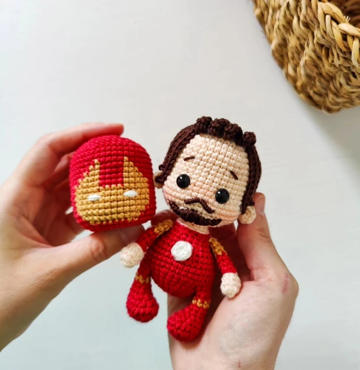 Amigurumi Small Size Characters Crochet Super Cool Doll Hand Made Crochet Kids Toys Stuffed PP Cotton