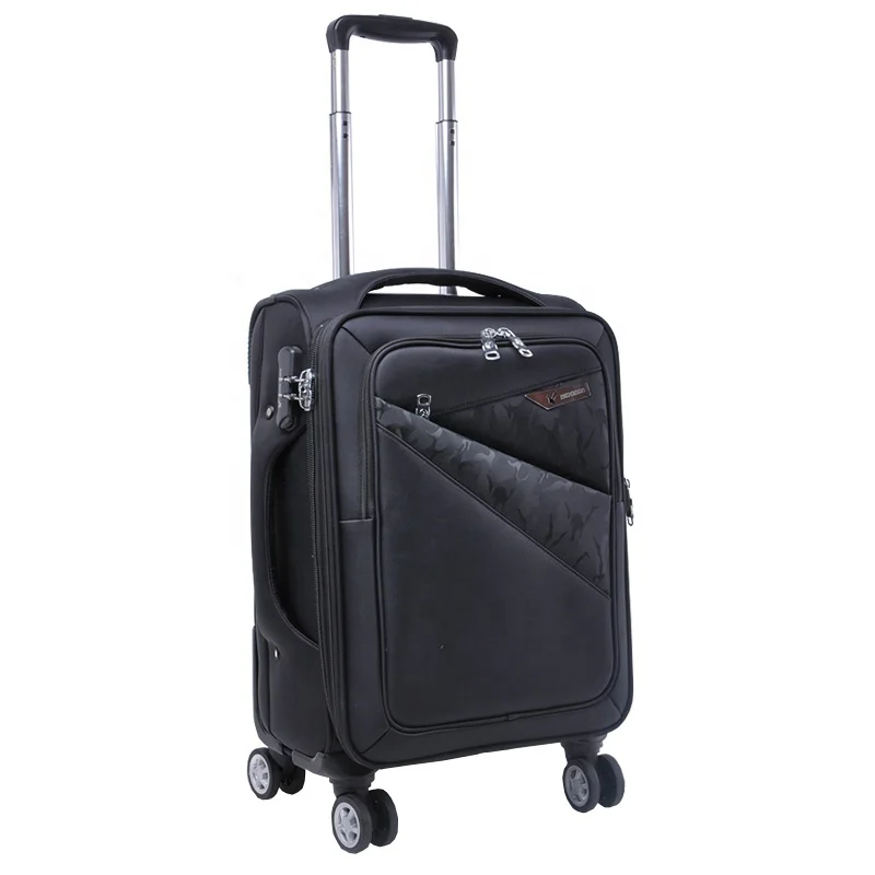Чемодан на колесиках Kongzhongniao, 20/24 дюйма, водонепроницаемый, нейлоновый, расширяющийся, мягкий чемодан для путешествий, чемодан для ручной клади в деловом стиле