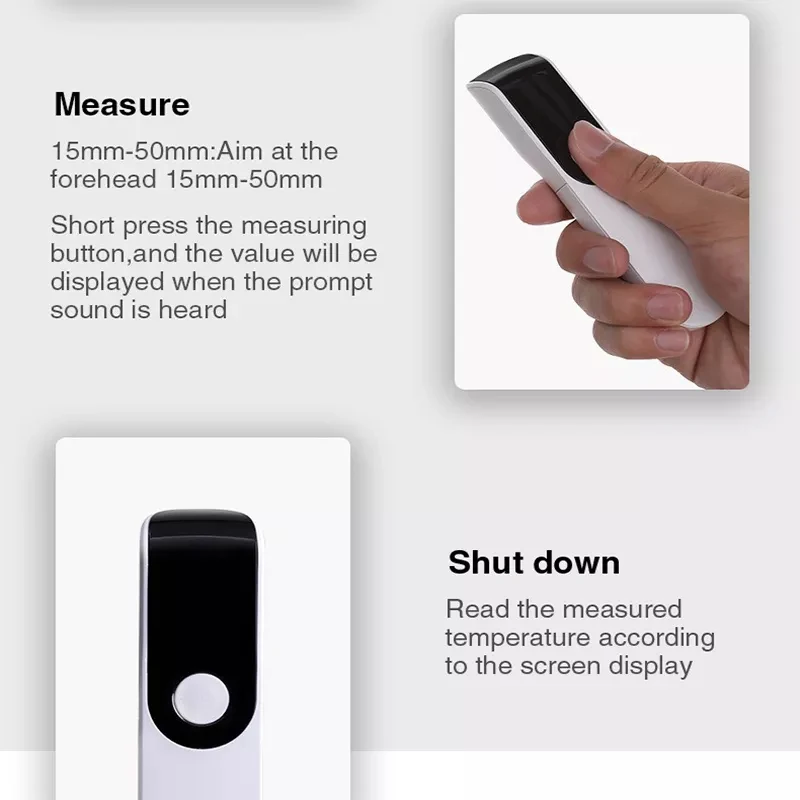 Household Medical Test Fever non-contact forehead thermometer for adults baby kid no-touch mini infrared thermometers forehead