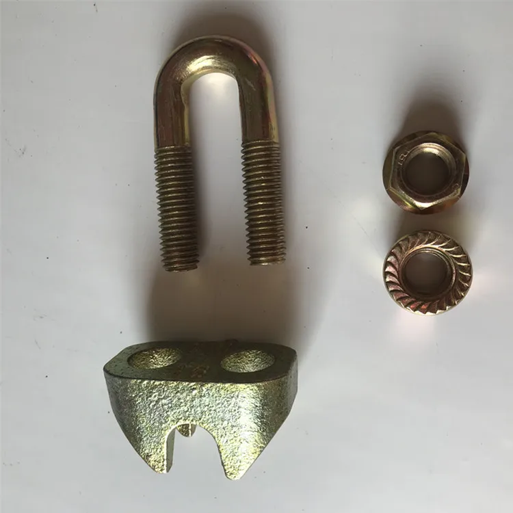 Hardware Fittings Din 1142 Galvanized Malleable  U Clamp For Wire Rope