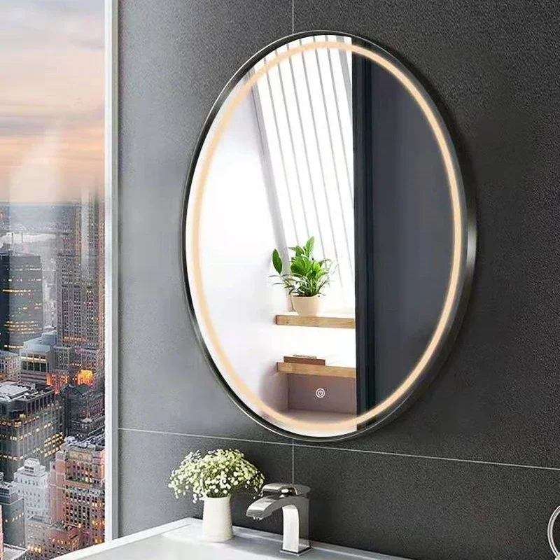 Modern Home Decorative round Smart LED Glass Mirror Wall Mounted for Bathroom or Salon Wholesale from China