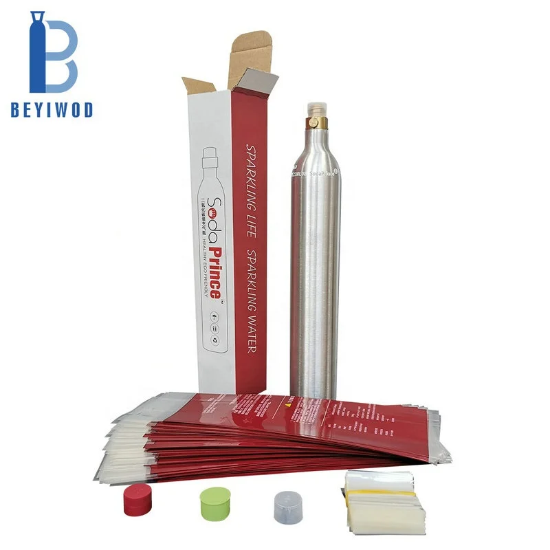 Food Grade CO2 0.6L Aluminum Alloy Cylinder for Water Bubble Sparkling Carbonated Drink Carbonator Soda Maker