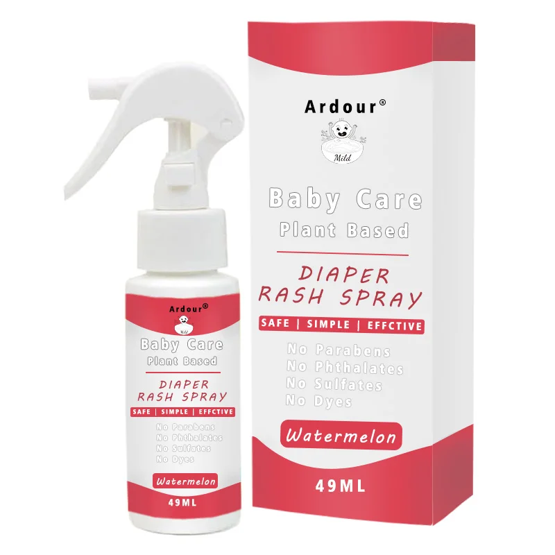 Watermelon Diaper Rash Care Bundle for Baby Diaper Rash Spray Healing Balm For Newborn Nappy Rash Mist Baby Care Products