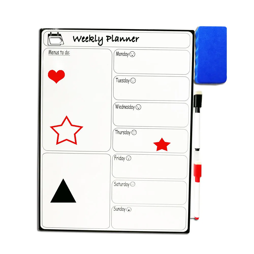 
High Quality Household Dry Erase Flexible Magnetic Calendar Sheet for Refrigerator 