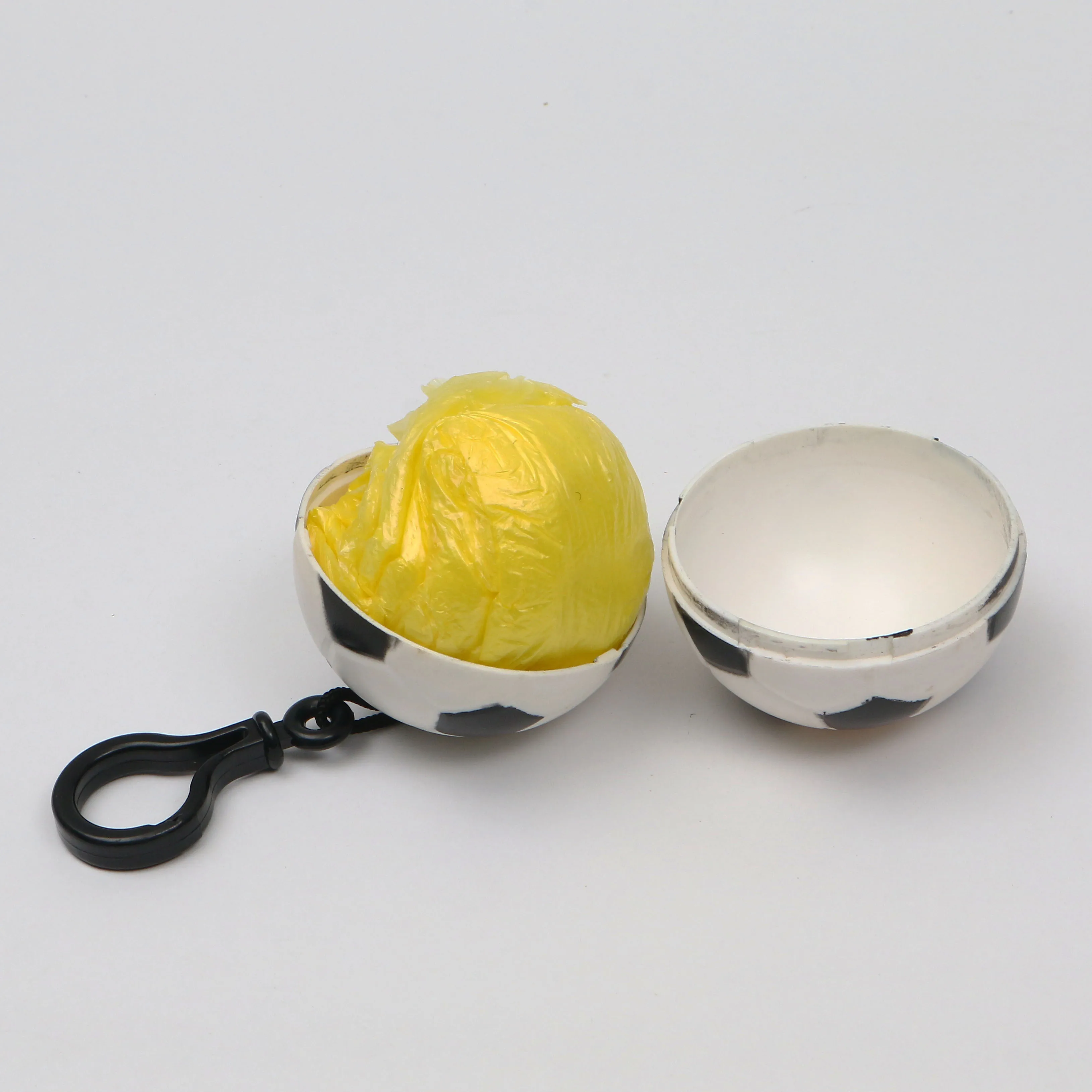 Promotional Portable Emergency Poncho Raincoat in a Ball with Key Chain