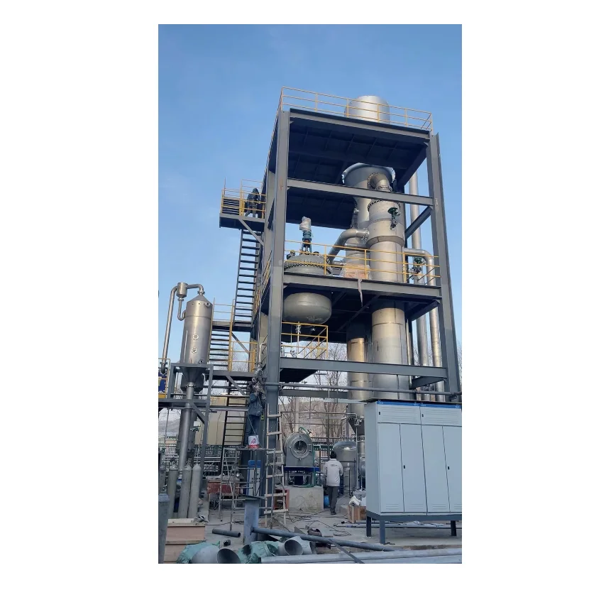 Multi effect vacuumed forced circulation sea salt evaporator for waste water