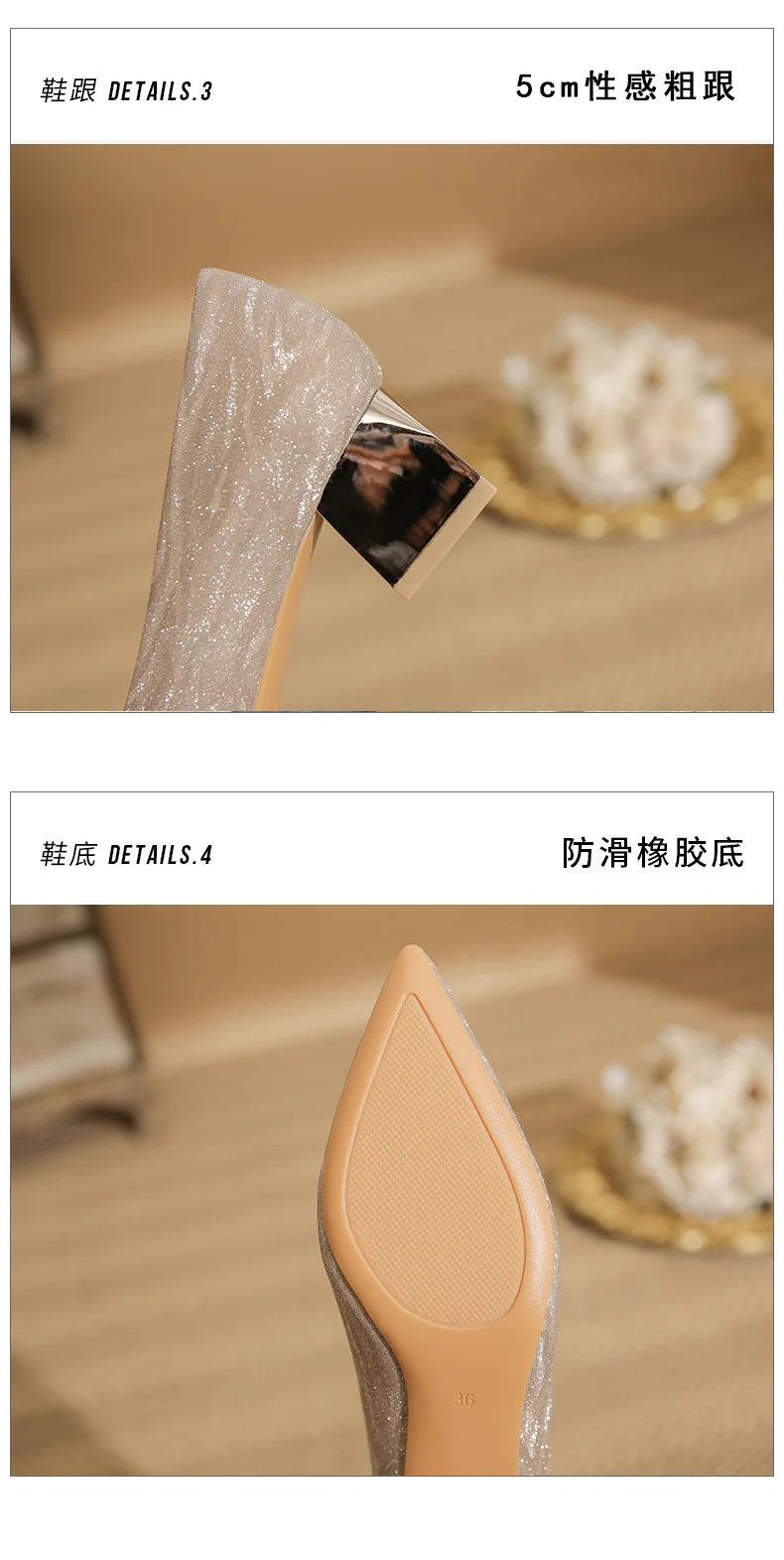 Women Wedding Shoes Comfortable Suede Solid Color Pointed-toe Mujer Shoes Wrap-toe Shallow Flats For Ladies Banquet Bridal Shoes