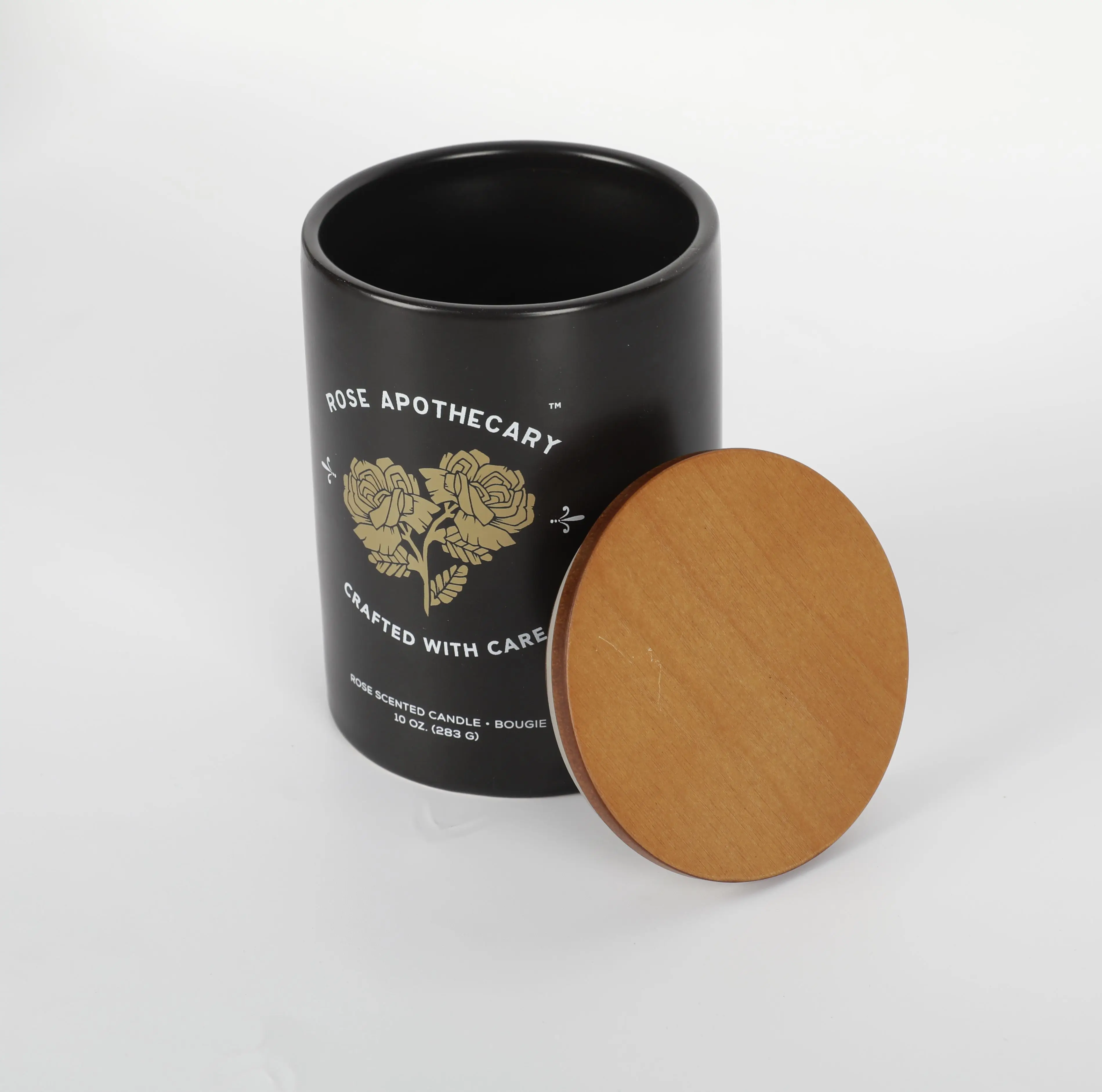 Custom Engraving Logo Airtight Wood Caps For Beer Can Glass Storage Camdle Lid Candle Glass Jar with Wood Lid