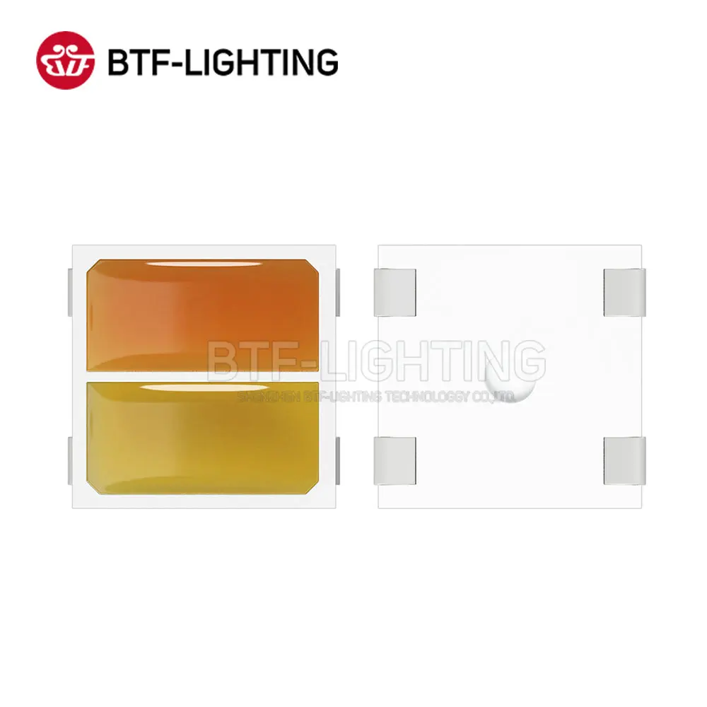  BTF5050WW двойная цветовая температура теплый белый холодный smd 5050 светодиодный чип DC5V 0 3
