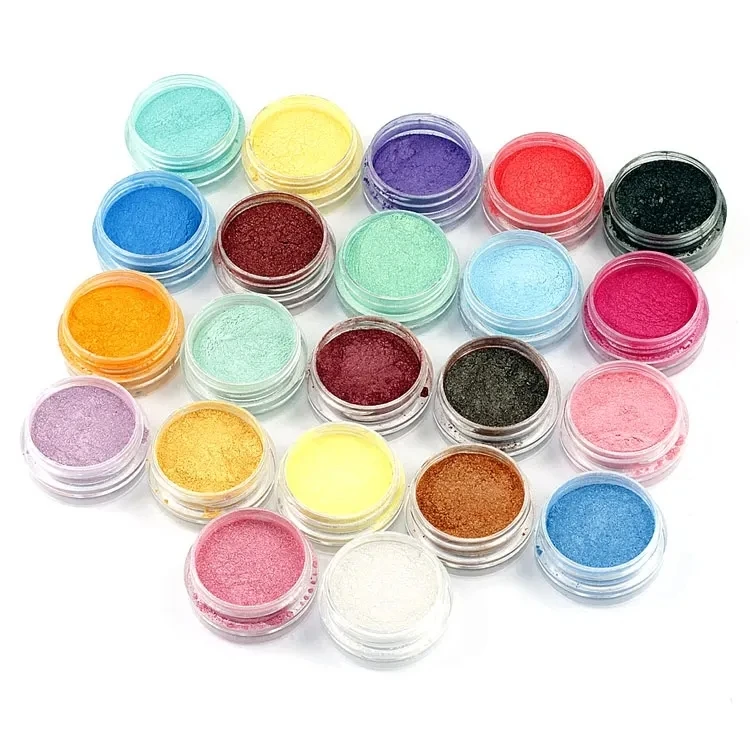 Factory supply Natural colored Mica Pigment Powder for makeup Lip Gloss