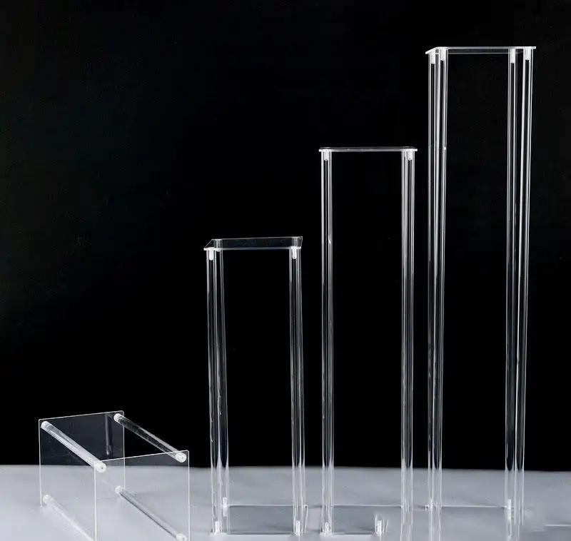Crystal Acrylic Flower Display Stand Wedding Decoration Main Table Ornaments Wedding Acrylic Centerpiece Flower Stand
