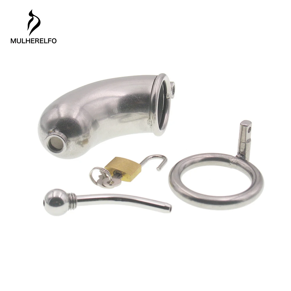 MULHERELFO Male Chastity Device CB Penis Cage Cylinder Full package with catheter