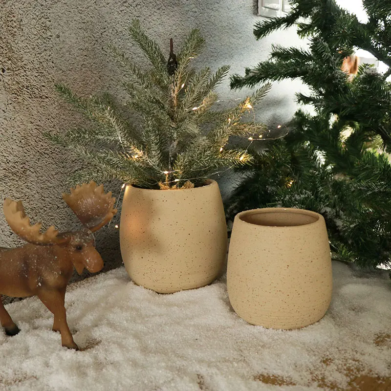 Nordic Style Matte Material Ceramic Planter Pot Garden \Outdoor\Living Room Flower Plant Planter