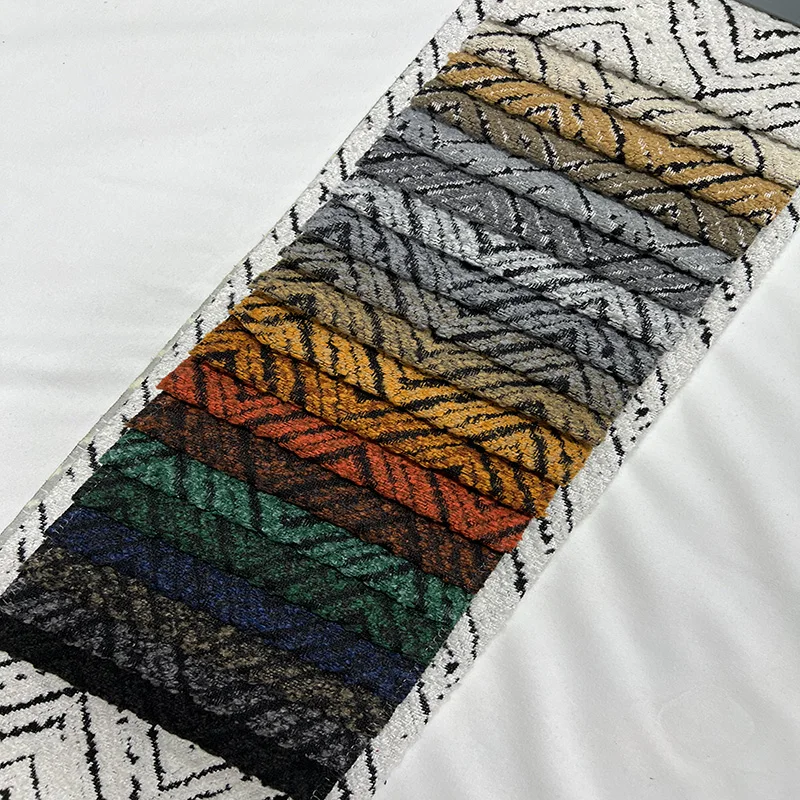 wholesale classic woven dyed thick cotton linen contain polyester decoration upholstery sofa fabric