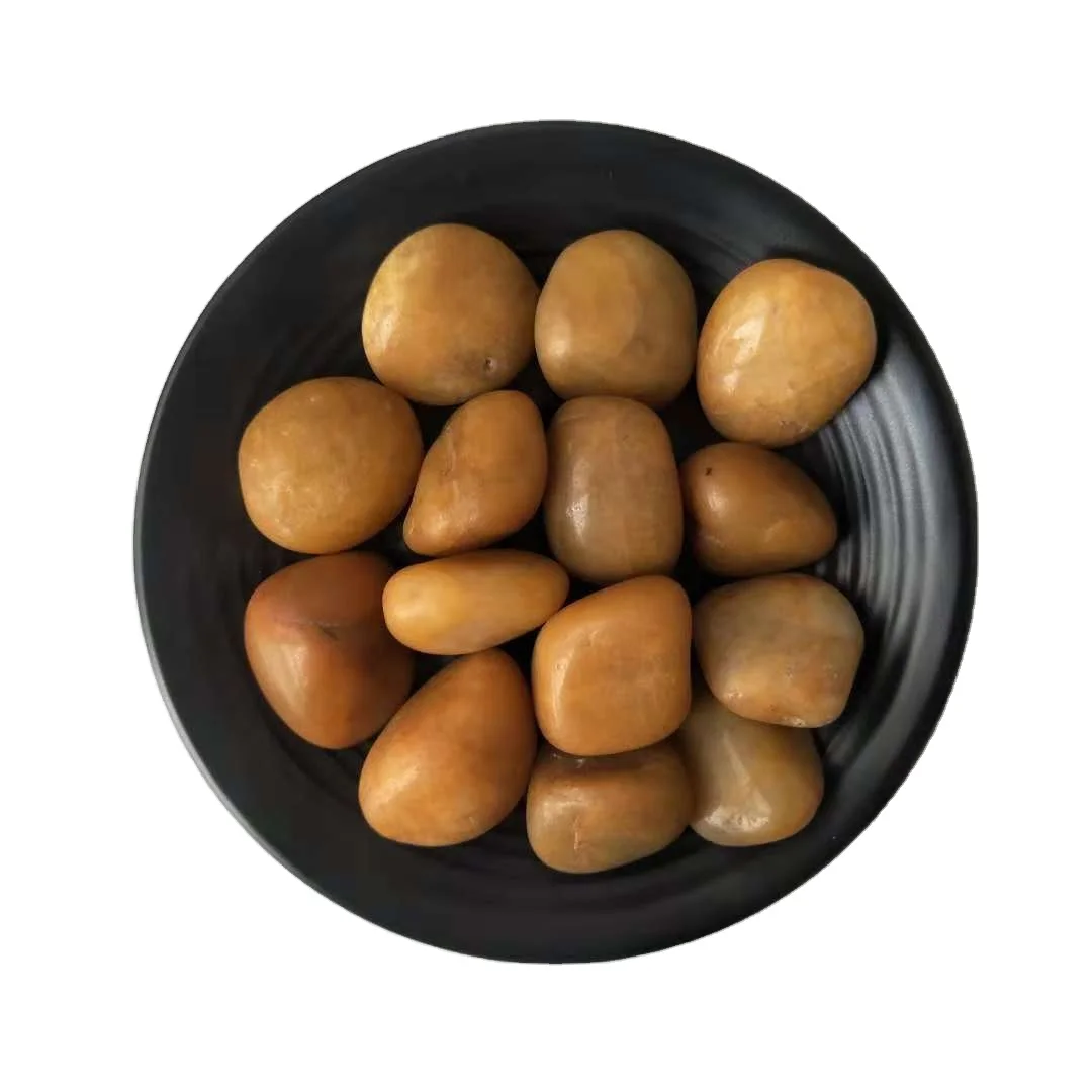 Decorative garden cobblestones for sale snow white pebbles white stone natural garden  black river rocksgranite cobble stone