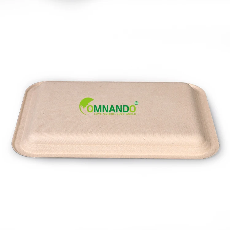 2022 hubei hot sale biodegradable trays bagasse plate disposable tableware