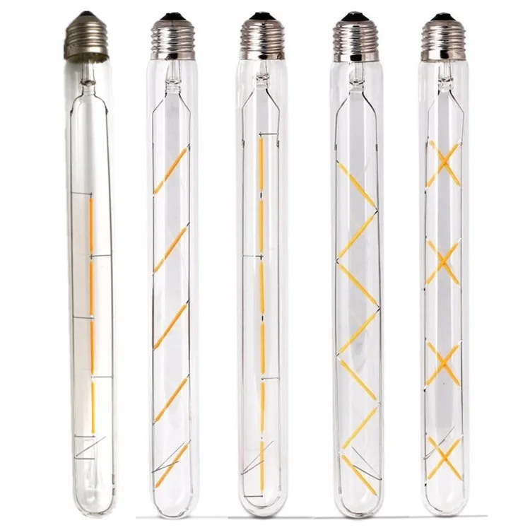 T10 T185 T225 T300 Vintage Tubular Bulbs 110V 220V 2W/3W/4W/5W/6W/7W/8W Long Tube Edison LED Bulb E26 E27 T30 LED Filament Bulb