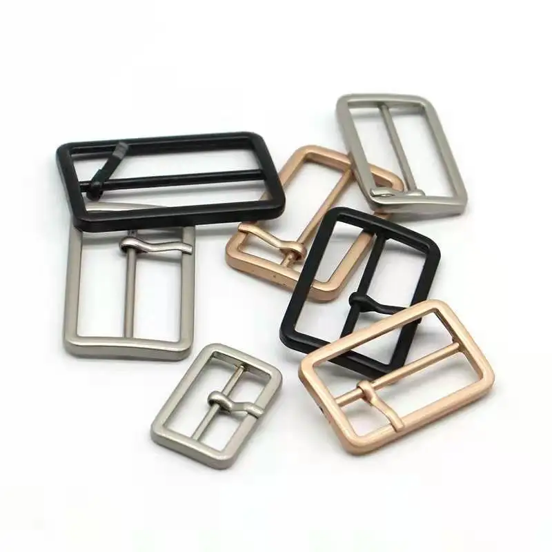 metal buckle zinc alloy prong pin roller slider adjustable metal buckle for garment handbag strap accessories