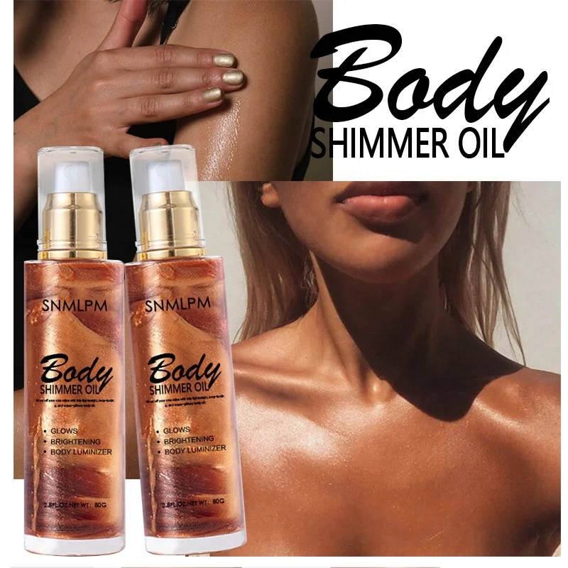 Private Label Natural Deep Dark Suntan Body Glow Scents Natural organic sands self tanner shimmer body oil