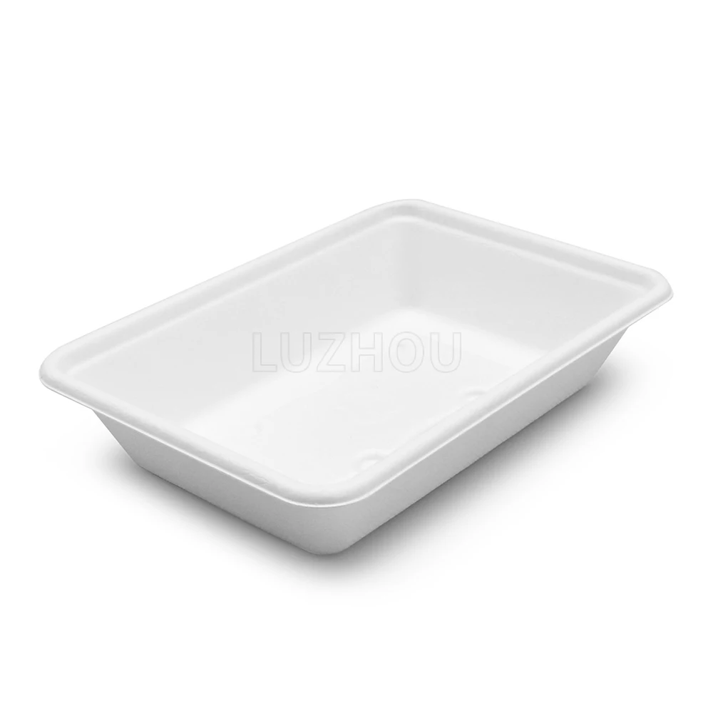500Ml Microwavable Biodegradable Disposable Eco Friendly Take Away Custom Paper Food Delivery Packaging Lunch Boxes Containers
