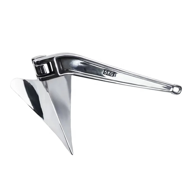 Shanghang Marine Hardware Boat Stainless Steel Mirror Polished Boat Plough Anchor Wing Anchor For Sale