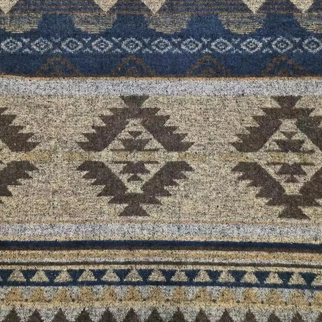 Ready In stock  Navajo jacquard geometric aztec pattern ethnic woven fabric for coat shawls