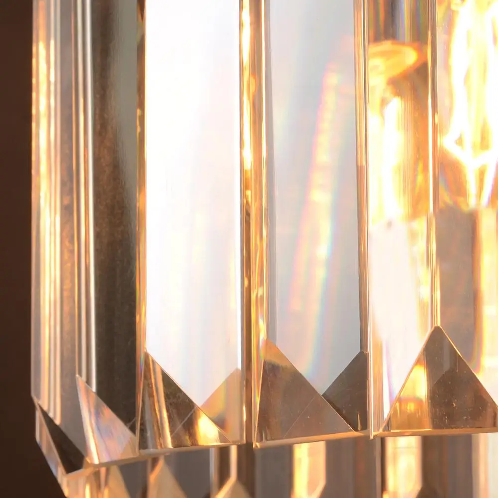 Simig освещение в стиле ретро черные хрустальные светильники настенная лампа для декоративного дома