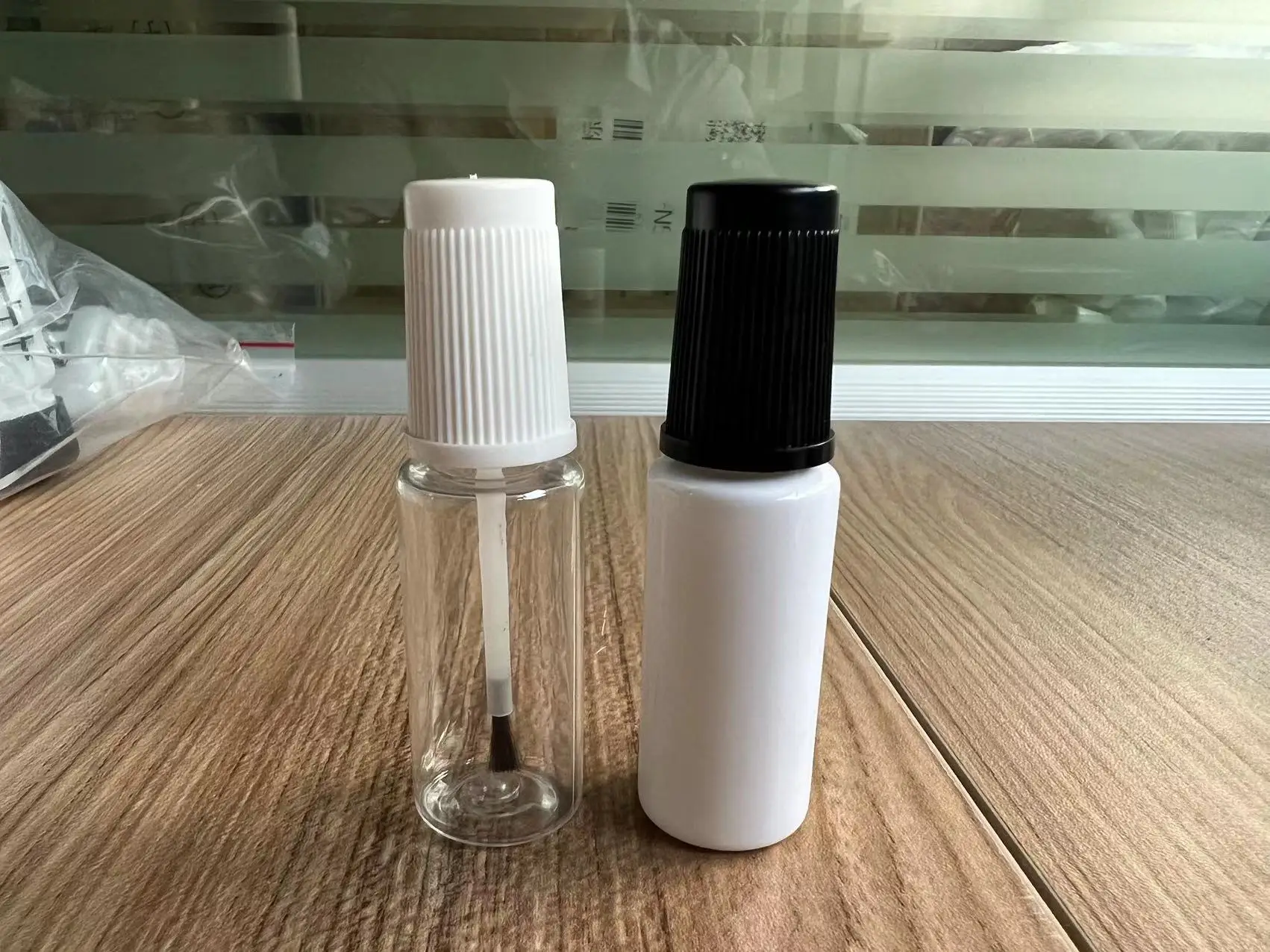 RPET 10ml Plastic Empty Brush Paint Touch-up Bottles Black 10ml PET Household Car Aerosol Petrol Products Screen Printing