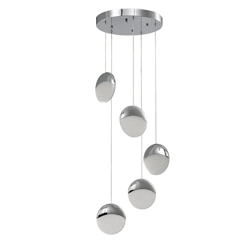 Modern creativity lighting metal frame glass lampshade led pendant light