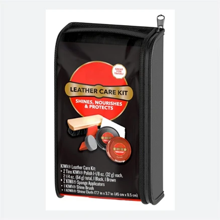 Top Export Quality customizable Shoe Shine Kit includes 2 shoe polish, 2 Sponge Applicators ,1 Shine brush,1shoe cloth