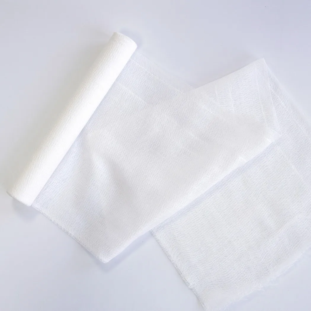 Medmount Medical Sterile/Nonsterile High Absorbent 100% Cotton 40x90cm 50x90cm 1000m 2000m Gauze Roll with CE/ISO
