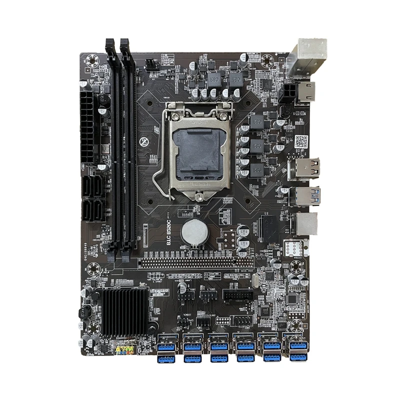 2022 Newest 12GPU B250 C Motherboard Experts B250C Making Money 12P USB 3.0 To PCIE 16x LGA 1151 12 GPU