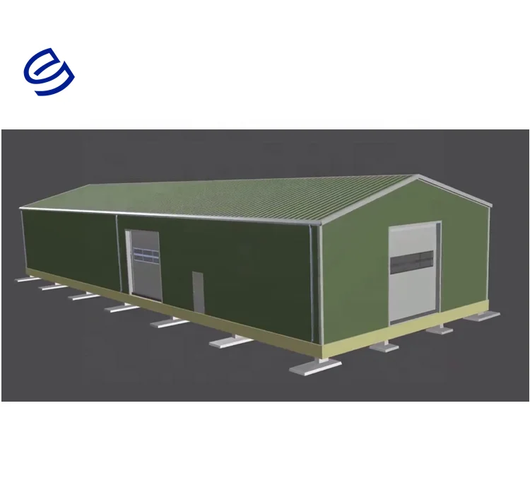 Light Metal Building Construction Gable Frame Prefabricated Industrial Steel Structure Warehouse, High Quality Light Metal Build