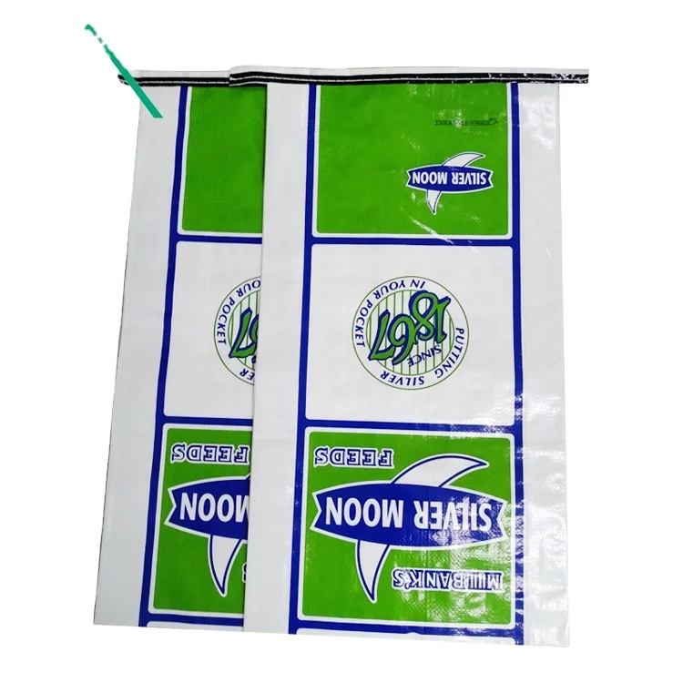 
Color printed bopp laminated pp woven bag for packing flour rice 25kg 