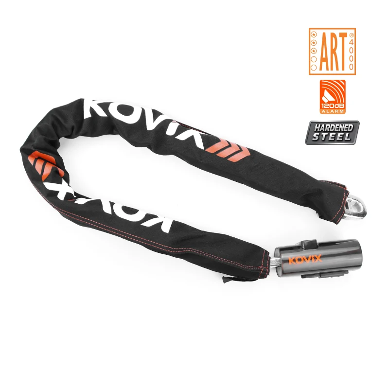 Professional manufacturing strong and durable alarm heavy chain lock security lock bicycle bicycle lock