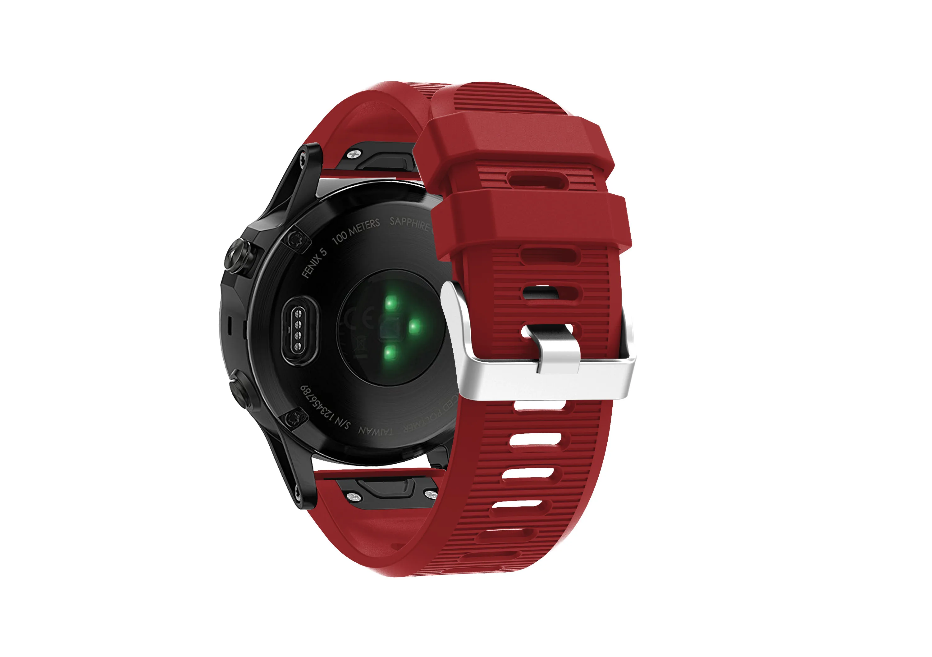 Oulucci For Fenix 5X Band 26mm Width Soft Silicone Watch Strap for Garmin Fenix 5X/ 5X Plus/ 3/3 HR Smartwatch