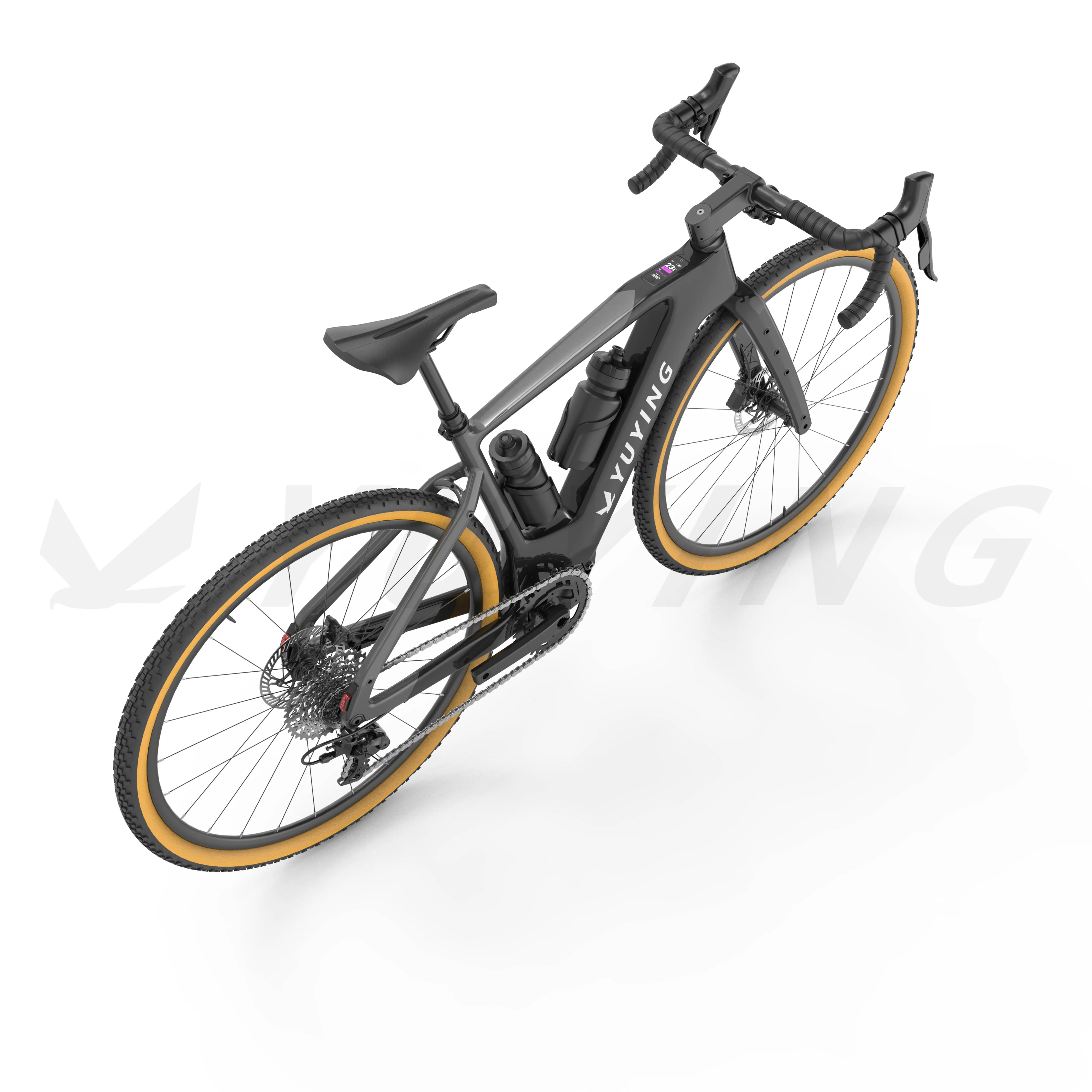 Super light carbon frame Electric-Assist gravel bike 36V 250W MID drive gravel ebike 12speed k-mark